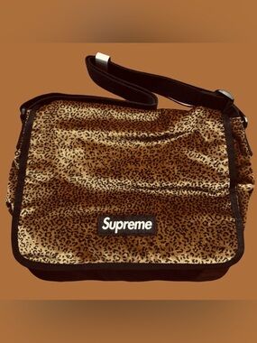 Supreme Velvet Messenger Bag